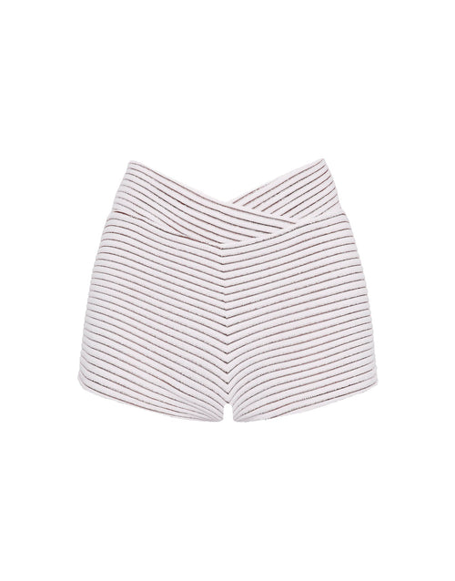 BOBBI - LUSAIL White Terry Towelling Short image 1